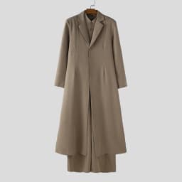 INCERUN Men Sets Solid Lapel Long Sleeve Blazer & Jumpsuits Pants Two Pieces Sets Streetwear Loose Fashion Casual Men's Suits
