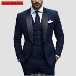 Men Formal Slim Fit Tuxedo Prom Suit Male Groom Wedding Blazers High Quality Groomsman Luxury Dress Business Banquet Party Suit