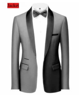 Men Formal Slim Fit Tuxedo Prom Suit Male Groom Wedding Blazers High Quality Groomsman Luxury Dress Business Banquet Party Suit