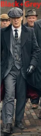 Mens Winter Groom Wear Wedding Dress Business Suit Party Suit Herringbone Tweed 4Piece (Overcoat+Jacket+Pant+Vest)