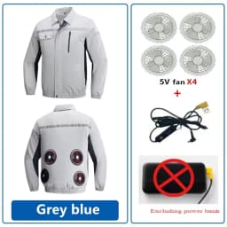 New Air Conditioning Clothes Fan Clothes Cooling Work Clothes Cooling Men'S Women'S Summer Sun Protection Clothes Outerwear