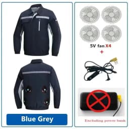 New Air Conditioning Clothes Fan Clothes Cooling Work Clothes Cooling Men'S Women'S Summer Sun Protection Clothes Outerwear