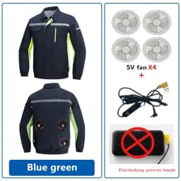 New Air Conditioning Clothes Fan Clothes Cooling Work Clothes Cooling Men'S Women'S Summer Sun Protection Clothes Outerwear