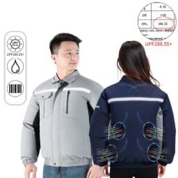 New Air Conditioning Clothes Fan Clothes Cooling Work Clothes Cooling Men'S Women'S Summer Sun Protection Clothes Outerwear