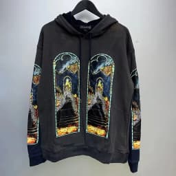 WHO DECIDES WAR Blue Cream Hoodie, Hot Drill Printing Wash Vintage Pullover for Men & Women, Premium Casual Sweatshirt