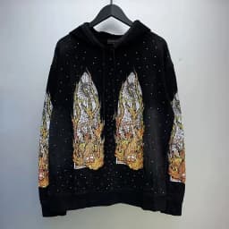 WHO DECIDES WAR Blue Cream Hoodie, Hot Drill Printing Wash Vintage Pullover for Men & Women, Premium Casual Sweatshirt