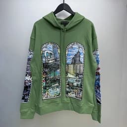 WHO DECIDES WAR Blue Cream Hoodie, Hot Drill Printing Wash Vintage Pullover for Men & Women, Premium Casual Sweatshirt