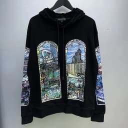 WHO DECIDES WAR Blue Cream Hoodie, Hot Drill Printing Wash Vintage Pullover for Men & Women, Premium Casual Sweatshirt