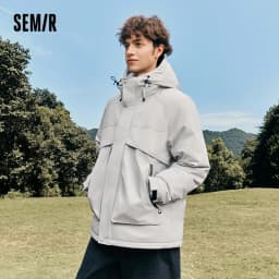 Semir Men Down Jacket Waterproof Windproof Stain Resistant Urban Workwear Style Outdoor Protection 2026 Winter Cold Weather