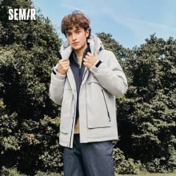 Semir Men Down Jacket Waterproof Windproof Stain Resistant Urban Workwear Style Outdoor Protection 2026 Winter Cold Weather