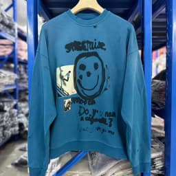 Tear Collar Chest Embroidery Colorful Label Paly Hoodie Men Women Dropped Shoulder Sweatshirts Washed Fade Loose Pullovers