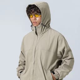 Unisex Waterproof Hooded Jacket – 4-Level Water Repellent, Windproof & Durable for Hiking, Trekking & Urban Commute