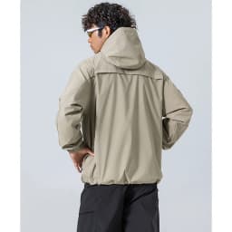 Unisex Waterproof Hooded Jacket – 4-Level Water Repellent, Windproof & Durable for Hiking, Trekking & Urban Commute