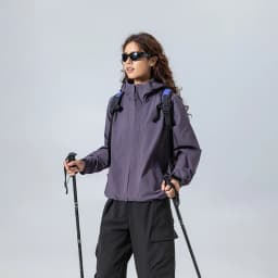 Unisex Waterproof Hooded Jacket – 4-Level Water Repellent, Windproof & Durable for Hiking, Trekking & Urban Commute