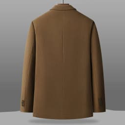 KIDWHXR 2026 Autumn Winter Men Suit Jacket Thicken Warm Long Sleeve Man Blazer Simple Solid Business Casual Male Outerwear