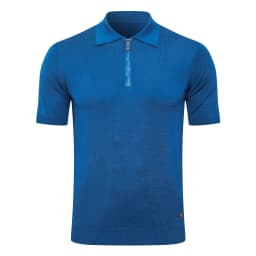SIJITONGDA2026Men's early spring and summer new style men's half zipper pullover short sleeved knitted sweater POLO size M-5XL