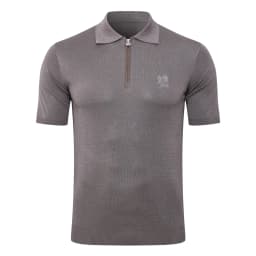 SIJITONGDA2026Men's early spring and summer new style men's half zipper pullover short sleeved knitted sweater POLO size M-5XL