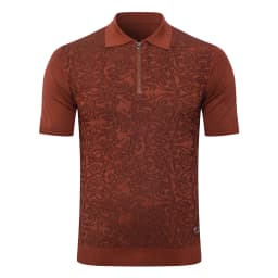 SIJITONGDA2026Men's early spring and summer new style men's half zipper pullover short sleeved knitted sweater POLO size M-5XL