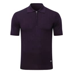SIJITONGDA2026Men's early spring and summer new style men's half zipper pullover short sleeved knitted sweater POLO size M-5XL