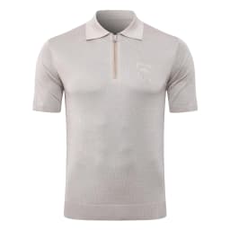 SIJITONGDA2026Men's early spring and summer new style men's half zipper pullover short sleeved knitted sweater POLO size M-5XL