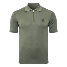 SIJITONGDA2026Men's early spring and summer new style men's half zipper pullover short sleeved knitted sweater POLO size M-5XL