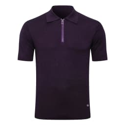 SIJITONGDA2026Men's early spring and summer new style men's half zipper pullover short sleeved knitted sweater POLO size M-5XL