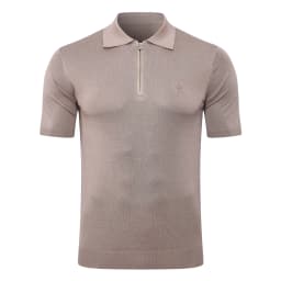 SIJITONGDA2026Men's early spring and summer new style men's half zipper pullover short sleeved knitted sweater POLO size M-5XL