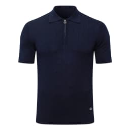 SIJITONGDA2026Men's early spring and summer new style men's half zipper pullover short sleeved knitted sweater POLO size M-5XL