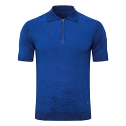 SIJITONGDA2026Men's early spring and summer new style men's half zipper pullover short sleeved knitted sweater POLO size M-5XL