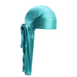Unisex Long Silky Durag Long Tail Silky Scarf Muslim Doo Rag Pirate Hat Durag Chemo Caps Skull Hat Turban hair band Bandanas