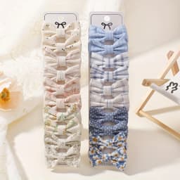 BABY BOWS 20Pcs/set Handmade Fabric Printed Barrette Boutique Mini Boutique Bangs Bow Hair Clip Ins Daisy Hairgripes
