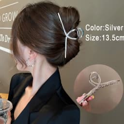 13.5cm Oversized Metal Claw Fashion Large Hollow Clip Hairpin Trendy Hairgrip Headwear For Girl Hair Accessories Gifts