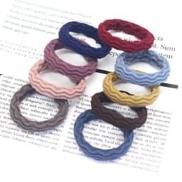20PCS High Elasticity Fashion Hair Rope High Elasticity Jacquard Pattern Hair Ring Fashion Women's Headband Hair Accessories