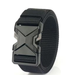 Red Ears Plastic Buckle Tactical Belt Men'S Multifunctional Military Fan Canvas Belt Outdoor Faux Nylon Training Waist Belt