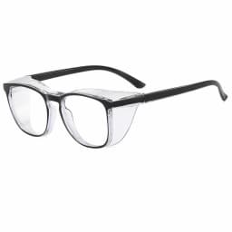 Clear Safety Glasses Women Square Anti Fog Blue Light Blocking Glasses Scratch Resistant Work Glass For Men & Nurse