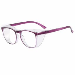 Clear Safety Glasses Women Square Anti Fog Blue Light Blocking Glasses Scratch Resistant Work Glass For Men & Nurse