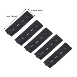 5pcs Pant Extender Belt Unisex Waist Band Tight Trousers Jeans Skirts Maternity Button Hooks Garment DIY Sewing Supplies NEW