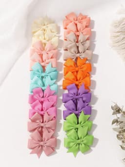 BABY BOWS 20/40/60PCS 2.3'' Grosgrain Ribbon Bows Hair Clips Set for Girl Random Color Bow Hairgripes Headwear Hair Accessories
