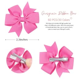 BABY BOWS 20/40/60PCS 2.3'' Grosgrain Ribbon Bows Hair Clips Set for Girl Random Color Bow Hairgripes Headwear Hair Accessories