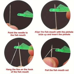 3/5pcs Mini Auto Needle Threader DIY Tool Home Hand Sewing Machine Device Thread Auto Needle Cross Stitch Sewing Accessories
