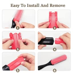 WANMEI Styling Curly Hair Brush for Natural Thick Curly Hair Travel Detangling Brush Comb for Women Men Defining Curls Hair