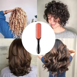 WANMEI Styling Curly Hair Brush for Natural Thick Curly Hair Travel Detangling Brush Comb for Women Men Defining Curls Hair