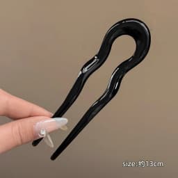 Elegant Acrylic U-shaped Hairpin for Women, Hairpin for Back of Head, Simple and Modern Hair Accessories