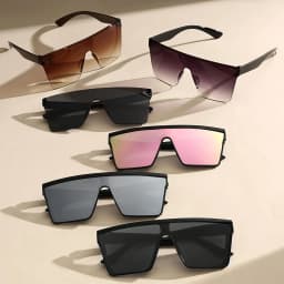 2-4PCS Oversize frame One-piece Goggle Men Woman Sunglasses Interior Accessory Protective Gears Anti Glare Car Driving Glasses