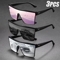2-4PCS Oversize frame One-piece Goggle Men Woman Sunglasses Interior Accessory Protective Gears Anti Glare Car Driving Glasses