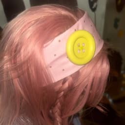 Summer Colorful Large Button Wave Point Hairband Korean Ins Y2K Retro Elastic Hairband Blogger Same Style Trendy Cool Hairband
