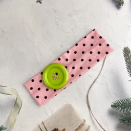 Summer Colorful Large Button Wave Point Hairband Korean Ins Y2K Retro Elastic Hairband Blogger Same Style Trendy Cool Hairband