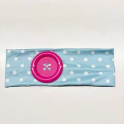 Summer Colorful Large Button Wave Point Hairband Korean Ins Y2K Retro Elastic Hairband Blogger Same Style Trendy Cool Hairband