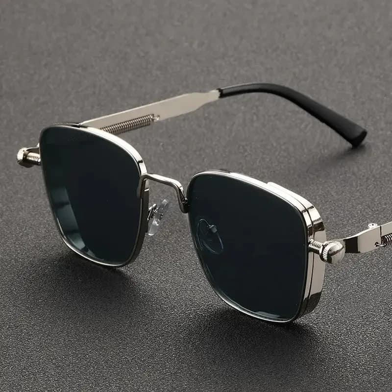 2025 Polarized Sunglasses Men High End Handsome Driving Special Anti UV High Quality Metal Punk Fashion Trends Sunglasses