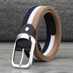3.5cm Men's Fabric Canvas Webbing Man Belt for student Designer Men Leisure Trousers Belt for Jeans Belts Male Waist Belts